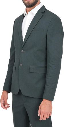 Selected Forest Green Two-Button Blazer