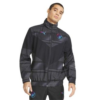 Puma Manchester City FC-anorak voor heren (Poema Zwart)