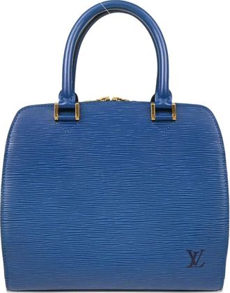 Louis Vuitton Borsa a mano Point Neuf in pelle Épi 1998 - Blu