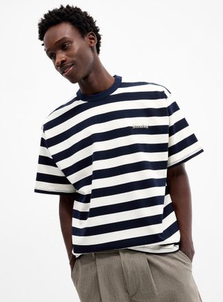 Woodbird Mens Nautical stripes loose T-shirt