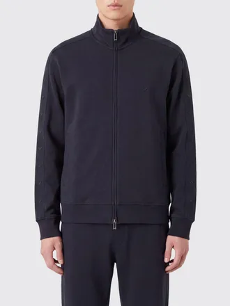 Emporio Armani Felpa in misto cotone con zip