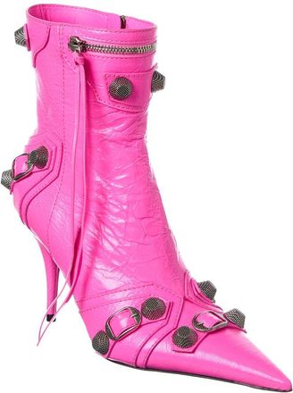 Balenciaga Cagole Leather Bootie