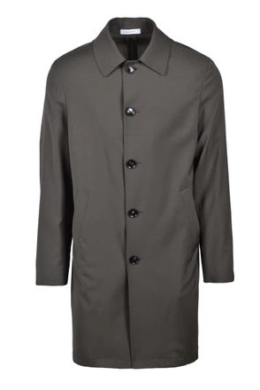 Alberto La Torre Virgin Wool Duster Coat - Brown