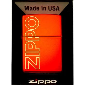 OEM Encendedor Zippo Rojo Met&aacute;lico Con Logotipo Grabado A L&aacute;ser 60005926