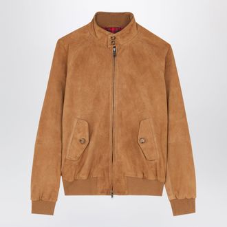 Baracuta G9 suede jacket Tobacco
