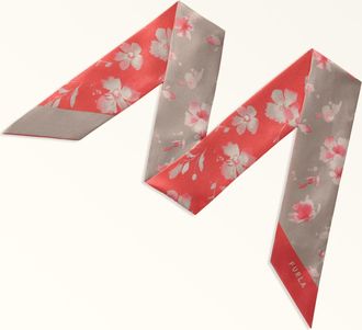 Furla Metropolis Bandeau Toni Linen Silk Twill With Ditsy Garden Print Woman