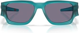Oakley Instagator 58mm Rectangle Sunglasses in Matte Artic Surf/prizm Grey at Nordstrom
