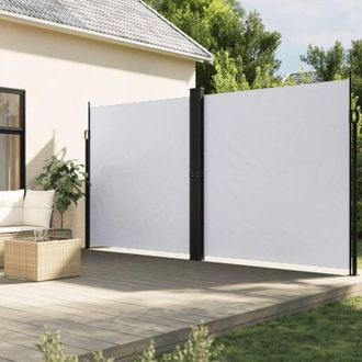 vidaXL Toldo Lateral Retr&aacute;ctil Blanco 200x600 Cm Vidaxl