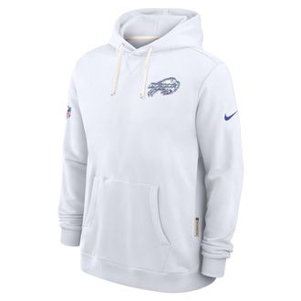 Nike Buffalo Bills Rivalries Collection Sideline Nike Mens Dri-FIT NFL Pullover Hoodie in White | 03AZ10A81-TER
