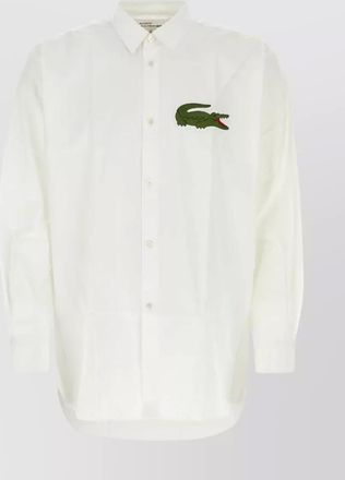Comme Des Gar&ccedil;ons cuffed sleeves lacoste poplin shirt