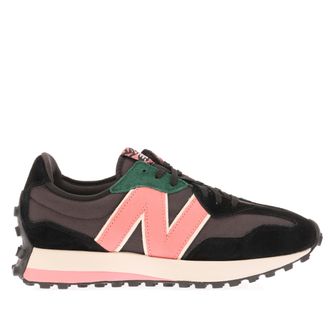 New Balance Mens 327 Trainers in black pink Suede - Size UK 11.5