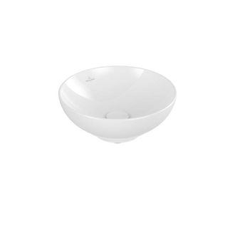 Villeroy & Boch Loop & friends opzetwastafel - 38cm - rond zonder overloop wit