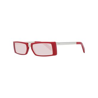 Pucci Sunglasses, female, Red, Size: ONE SIZE Red Rectangle Sunglasses with Rose Lenses