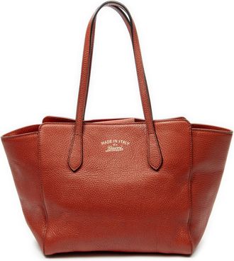 Gucci Pre-owned Womens Small Swing Tote Shoulder Bag - Red - One Size