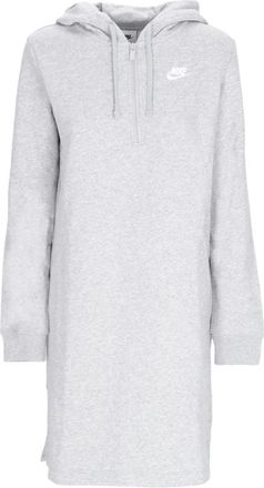 Nike Sportieve Hoodiejurk met Zijsplitten - Dames - Sportshirts - Grijs - XS - Katoen - Fitness
