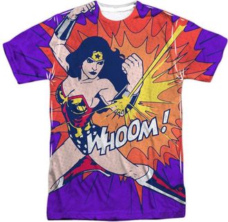 Gildan DC Comics Wondrful Blast Short Sleeve Adult Poly Crew Tee / T-Shirt