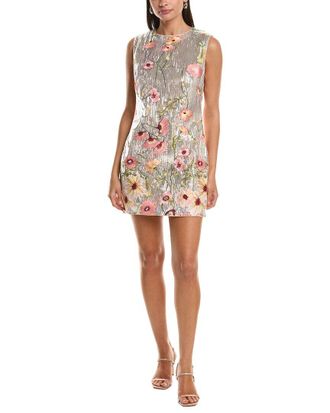 Milly Ivette Floral Sequins Embroidery Dress