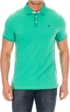 Hackett Poloshirt - Heren - Polos - Groen - XS - Katoen - Tops