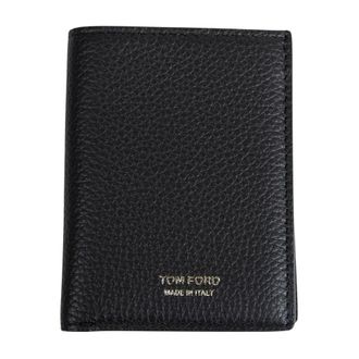 Tom Ford Wallets & Cardholders, male, Black, ONE SIZE, Grain Leather Folding Cardholder