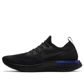Nike Epic React Flyknit Black Racer Blue AQ0067-004
