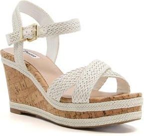 Dune London Kelsia Wedge Sandal in Off White-Synthetic at Nordstrom Rack, Size 10Us / 40Eu