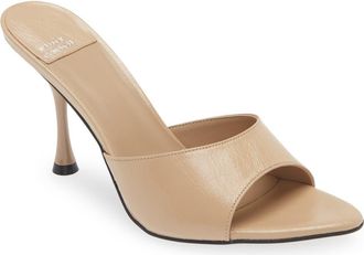 Jeffrey Campbell Agent Slide Sandal in Beige Crinkle Patent at Nordstrom, Size 9.5