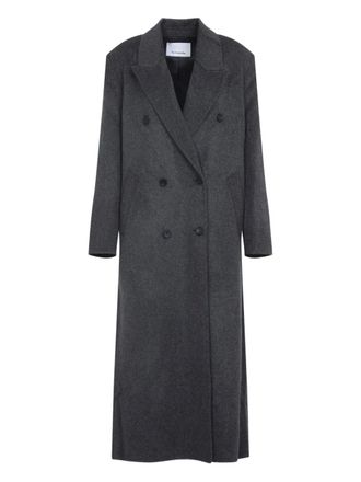 Frankie Shop Cappotto doppiopetto in lana - Grigio