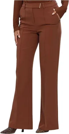 Aaiko Broeken, Dames, Bruin, 2Xl, Leer, Dames Broeken Chantalle Rpes 345