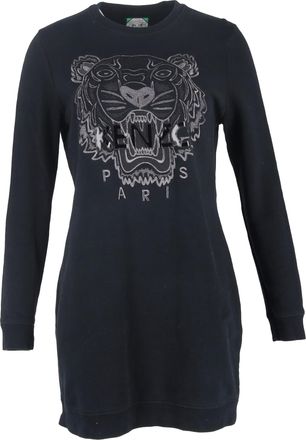 Kenzo Kenzo mini-truijurk met tijgerlogo in marineblauw katoen