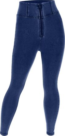 Freddy Leggings FREDDY Leggings WRUP4HC002NS, Damen, Gr. XL, EURO, blau (schwarz jeans, schwarz seams), Obermaterial: 84% Baumwolle CO. 16% Elasthan EL., Hos