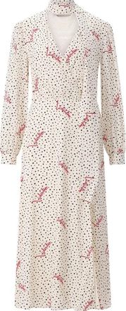 Valentino Wrap Kleedjes - Dames - Wikkelkleedje - Beige - M - Kleedjes