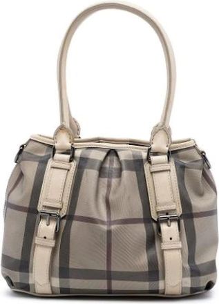 Burberry Pre-owned Handbags, female, Beige, Size: ONE SIZE Pre-owned The Northfield