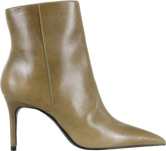 Schutz Mikki Enkellaars - Dames - Laarzen met Hak - Groen - 38 EU - Leer - Schoenen