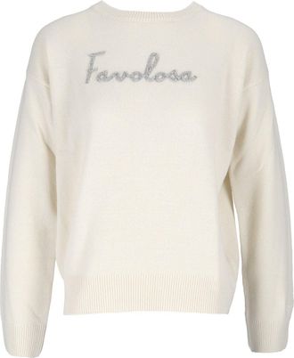 MC2 Saint Barth Relaxed Fit Crewneck Sweater with Subtle Embroidery