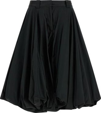 Balenciaga Balloon Shorts - Dames - Wijde Broeken - Zwart - XS - Katoen - Broeken