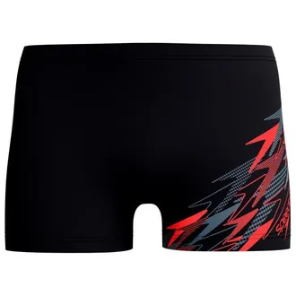 Speedo Medley Logo Aquashort Badehose f&uuml;r Herren | schwarz