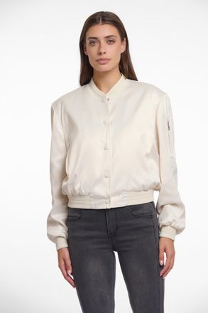 Rino&Pelle Blouson RINO & PELLE BANNER, Damen, Gr. 40, beige (birch), Web, Obermaterial: 95% Polyester, 5% Elasthan. Futter: 100% Polyester, B&uuml;ndchen, Jacken Blo