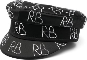 Ruslan Baginskiy Baker Boy Logo Strass Hat
