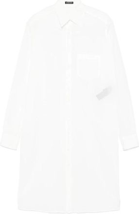 Ann Demeulemeester Lang Draped Achterover Shirt - Dames - Shirt Kleedjes - Wit - S - Kleedjes