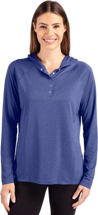 Cutter & Buck Coastline Epic Comfort Womens Hooded Long Sleeve Pullover Shirt
