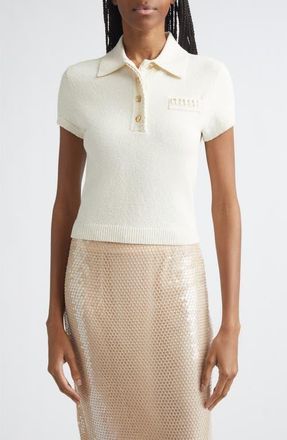 Toccin Nova Short Sleeve Terry Cloth Polo in Sandstone at Nordstrom, Size X-Large