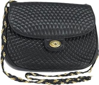 Bally Pre-owned Cross Body Bags, female, Black, Size: ONE SIZE Pre-owned Leather Shoulder Bag