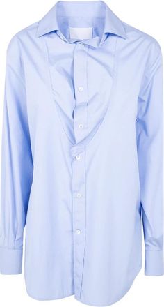 Maison Margiela Shirts - Dames - Overhemden - Blauw - S - Overhemden