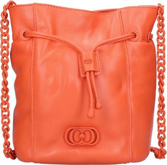 La Carrie Deccan Bucket Bag - Dames - Schoudertassen - Oranje - ONE Size - Leer - Tassen