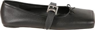 Balenciaga Bel Air Ballerina - Dames - Ballerinas - Zwart - 39 EU - Leer - Schoenen