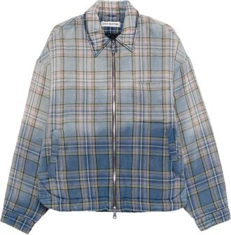 Cole Buxton Jack met ritssluiting en tartan ruit - Blauw