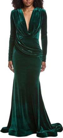 Issue New York Velvet High-Low Gown