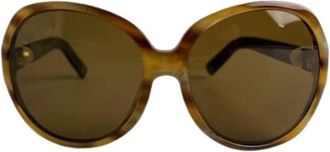 Chanel Pre-owned Accessories, female, Brown, Size: ONE SIZE Pre-owned Acetate Sunglasses