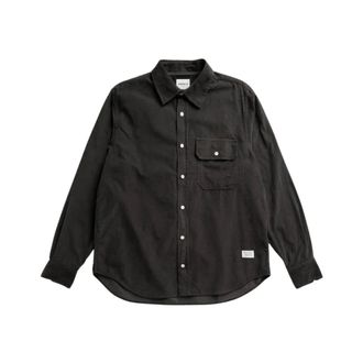 Norse Projects Kongshoved Relaxed Micro Cord Shirt - Heren - Overhemden - Grijs - Maat: M Katoen