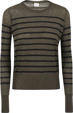C.T. Plage Original Light Wool Pullover - Dames - Ronde hals truien - Groen - XS - Wol - Truien & Vesten